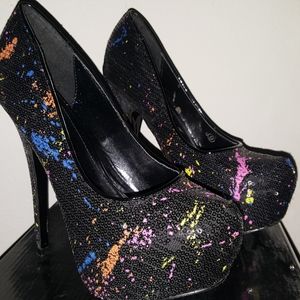 Multi color heels